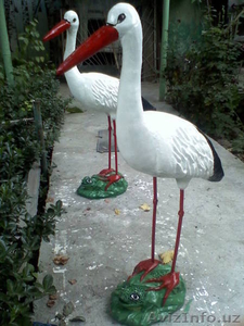 Скульптуры ручной работы уток,  черепах из бетона #226623