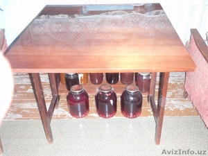 стол полированный стулья табуреты #392056