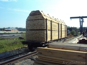 Доска обрезная,  брус от производителя в вагонном объёме #516478