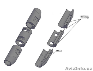 Контейнер для крепления скважинных приборов к НКТ #1123725