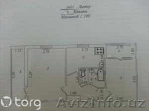 Продам 2 комн. квартиру на 9 этаже 9 этаж. дома,  Юнусабад 16квл.,  общая площадь: #1162184