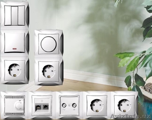 Эксклюзивный дизайн серия розеток,  выключателей