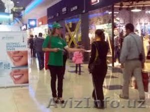 Распространение листовок,  флаеров в торговых центра в Ташкенте #1254408