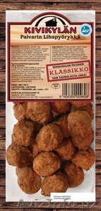 Колбасные изделия,  сосиски,  сардельки,  фрикадельки из Финляндии #1259020