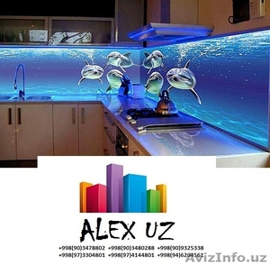 Стеклянные фартуки для кухни Ташкент +998998494801 +99 #1517112