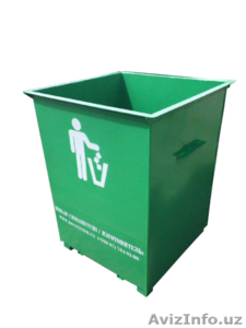 Мусорный бак,  металлический #1556470