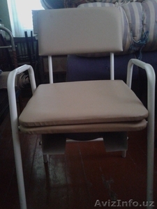 СТУЛ-ГОРШОК ДЛЯ ВЗРОСЛЫХ БОЛЬНЫХ ЛЮДЕЙ С МЯГКОЙ КРЫШКОЙ. #1566439