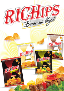 Картофельные чипсы «RICHips» от компании «Super Snack» #1564529