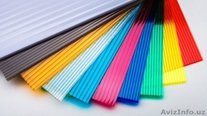 Сотовый поликарбонат высокого качества,  разнообразие цветовой палитры. #1637095