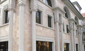 Отделка фасада,  травертин,  жидкий гранит,  дождик. Отделка фасадов декоративными  #1659670