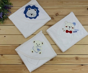 Банное полотенце уголком с мочалкой,  детская одежда,  Miniworld #1690943