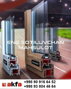 Окна и двери пластиковые и алюминиевые в Ташкенте Akfa,  Engelberg,  Ekopen,  Alute #1695498