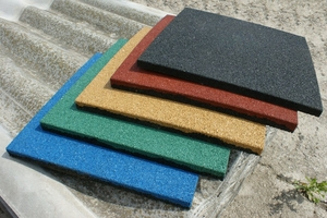 Резиновое плиточное покрытие #1713928