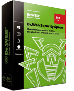 Dr.Web Security Space — лицензия на 1 год на 1 ПК #1734992