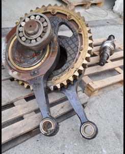 Червячная пара (вал эксцентриковый с шатунами,  вал червячный) для насоса 9Т #1749414