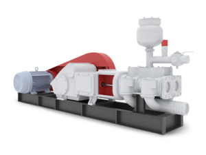 Насосный агрегат АН-50,  электродвигатель 55 кВт/1500 об.,  на раме,  с краном НБ40 #1749634
