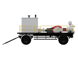 Насосный агрегат АН-50 с краном НБ40,  электродвигатель 55/1000 ВЗИ,  на прицепе. #1749639