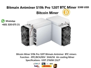 Bitcoin Miner S19k Pro 120T Bitmain BTC miners Fast shipping 340$ #1749578