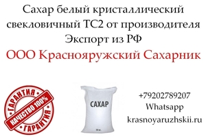 Сахар белый свекловичный ТС2 от производителя в Узбекистане #1753891